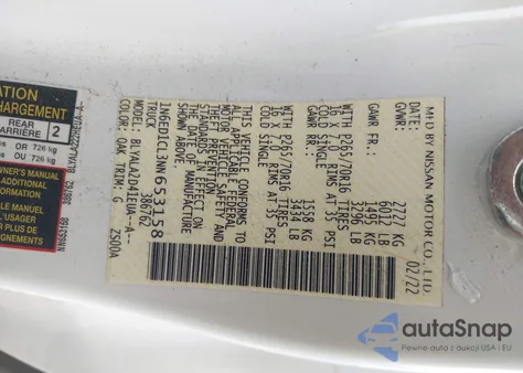 2022 Nissan Frontier King Cab S 4X2 from USA, damaged, VIN 1N6ED1CL3NN653158